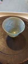 ANTIQUE CHINESE GREEN JADE OR HARDSTONE SMALL CUP OR BOWL