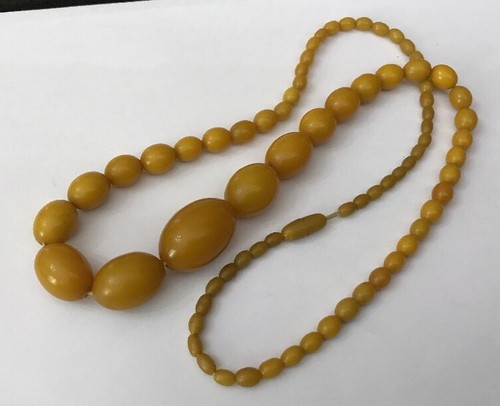 Vtg faux bakelite amber - bakelite,