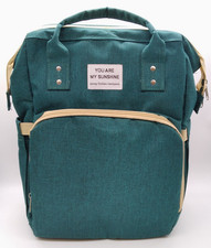 You Are My Sunshine - Green Baby Changing Nappy Bag, Young Fashion Backpack, VGC
