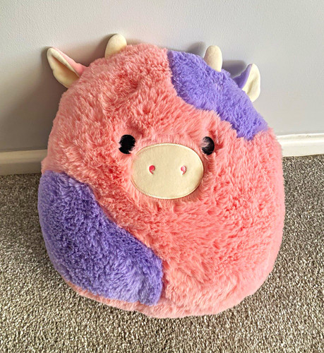 Squishmallow purple plush cow - squishmallow,