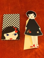  Lulu Guinness —   Lulu Doll Face Jotter Pad Lulu Doll 3 Pin Badge Set