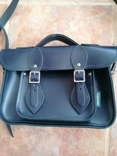 NAVY BLUE ZATCHELS LEATHER