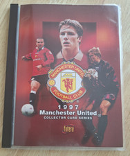 RARE FUTERA 1997 MAN UTD COMPLETE 100 CARD SET IN ORIGINAL ALBUM- inc BECKHAM EX
