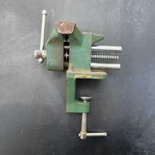 Vintage Fabrex 424 Bench Vice Made in England Cast Iron Clamp On - Fully Working