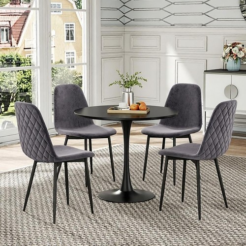 Round dining table - round, chairs