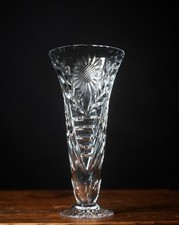 Vintage Hand Cut Crystal Vase