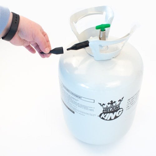 Helium nozzle adaptor - for, foil