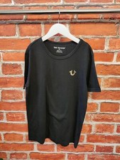 BOYS TRUE RELIGION T-SHIRT TOP AGE 14-16 YEARS BLACK SHORT SLEEVE CASUAL 176CM