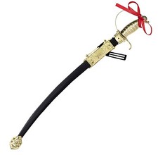 Dress Up America Toy Sword - Pirate Gold Tipped Sword- Sword and Sheath for Kids