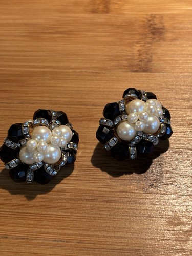 Vintage muti faceted black - muti-,