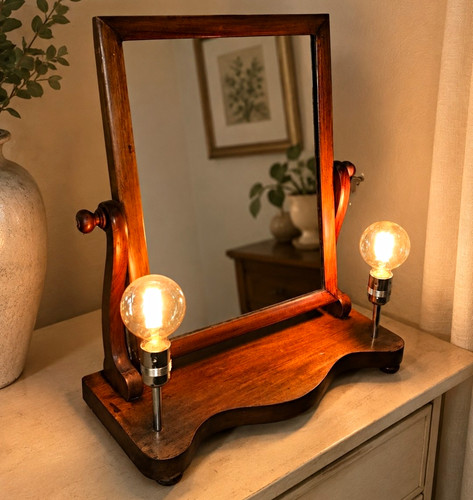 Vintage wooden dressing table - vintage,