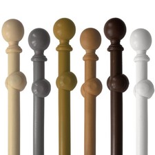 Eyelet Wooden Curtain Pole
