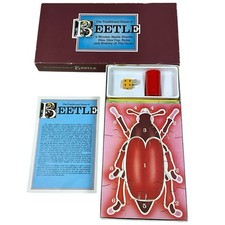 Beetle Dice Board Game 1980s – Complete Set w/ Cup, Dice & Rules Vintage