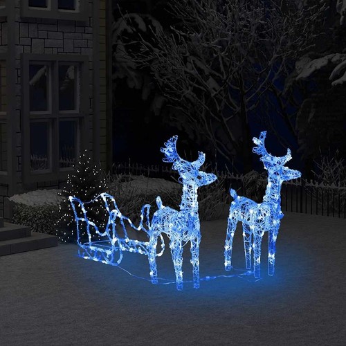 Light reindeer family - up,