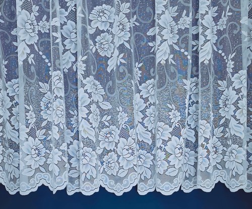 White rose floral - white,