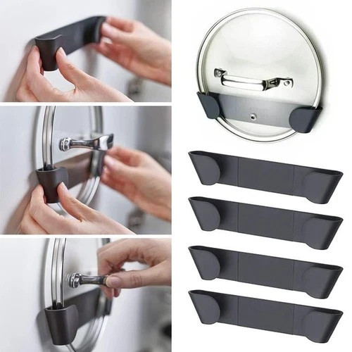 6pcs pan lid holder saucepan - pan,