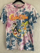 SAILOR MOON L T SHIRT TIE DYE Naoto Takeuchi Size Small Rare