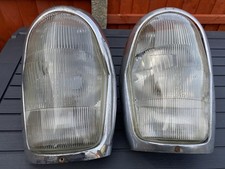 Mercedes Benz Bosch OEM W108 W109 W111 headlights with Chrome frame,  1 Pair