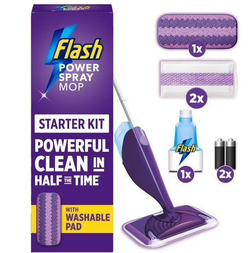 Flash power spray mop floor - power,