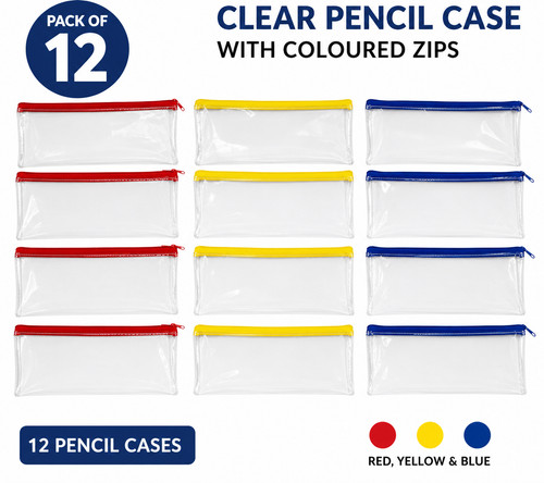 Clear pencil case - 12,