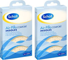 2 Pairs Scholl Airpillo Comfort Insoles Size 3-4 (Can Be Cut to Size) *Unboxed