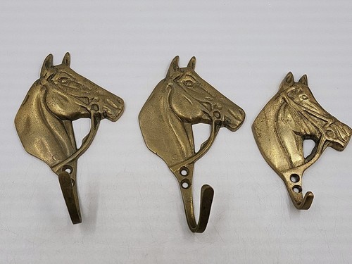 Antique brass horse wall - antique,