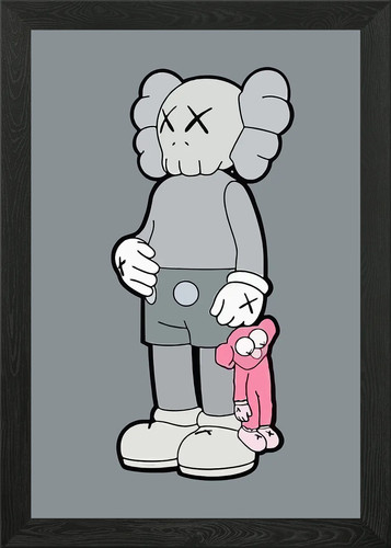 Kaws framed wall art poster - kaws,