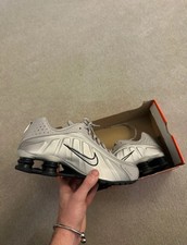 Nike Shox UK7.5 Silver
