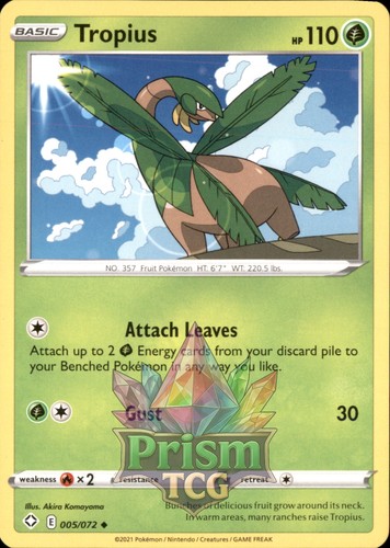 Tropius uncommon shining - tropius, 5/72