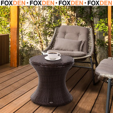 Ice Bucket Table Round Rattan