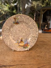 Vintage 17 cms plate Empire England Crinoline lady 1940's VGC