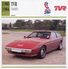 1980-1984 TVR TASMIN Sports Classic Car Photo/Info Maxi Card