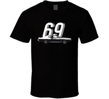 1969 Pontiac Gto The Judge 6 5l V8 B And W Vintage Car Year Fan T Shirt
