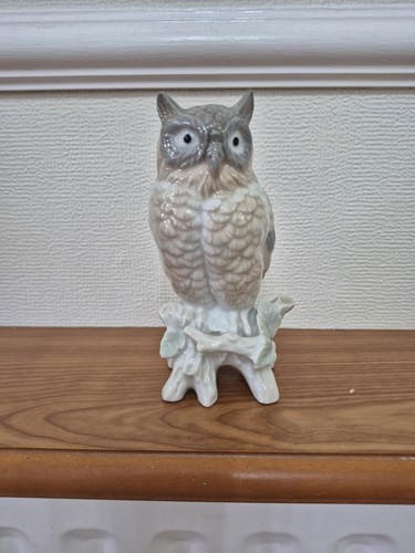 Vintage porcelain owl - vintage, figurine