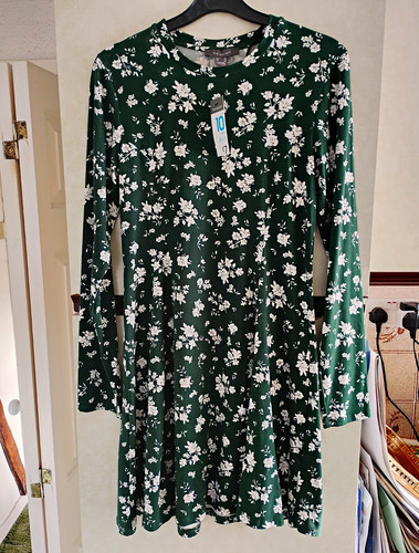 Primark green white floral - primark,