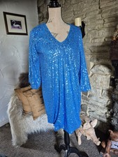 Gorgeous B Young Stretch Sequin Party Dress  Size L..UK 16