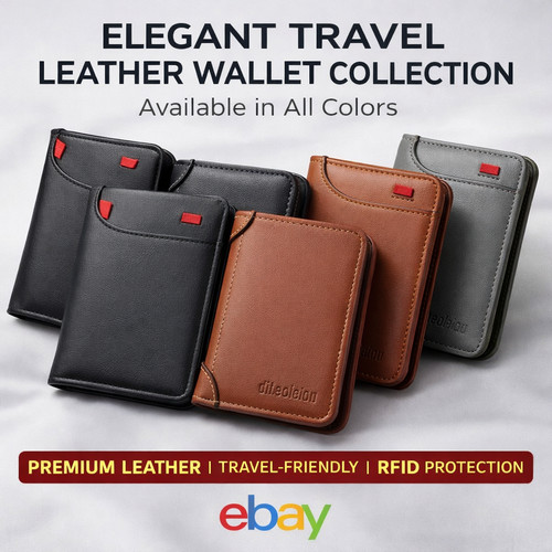 Rfid blocking leather wallet - blocking,