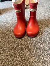 HUNTER red wellington boots
