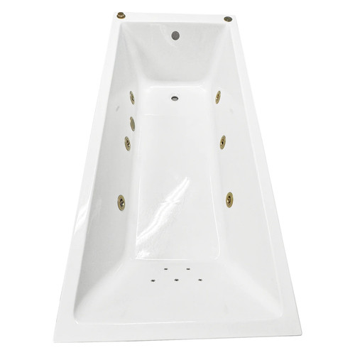 Brushed brass whirlpool bath - whirlpool,