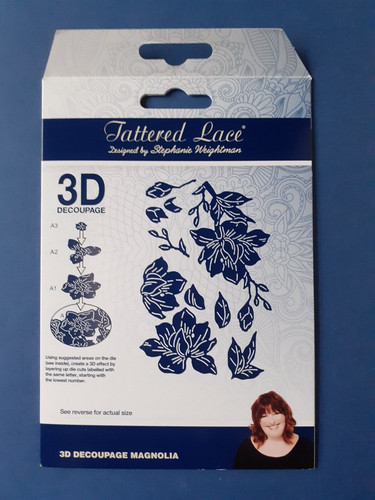 Tattered lace decoupage die - lace,