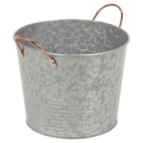 Round galvanised vintage zinc - round,