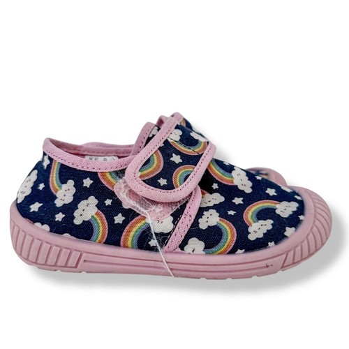 Girls navy blue rainbow hook - girls,