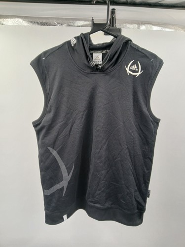 Adidas sleeveless hoodie black - adidas,