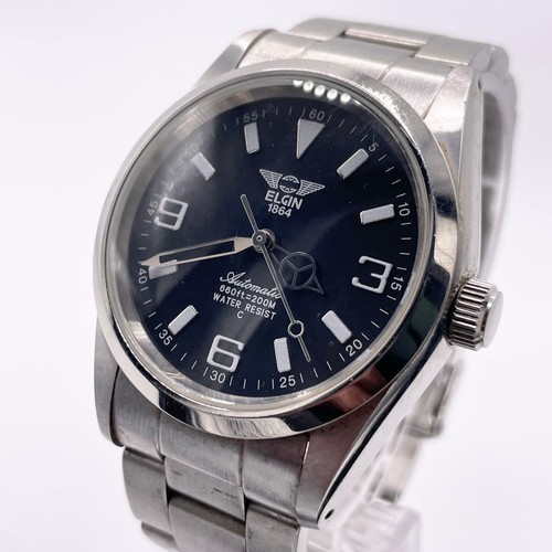 Elgin automatic watch black - automatic,