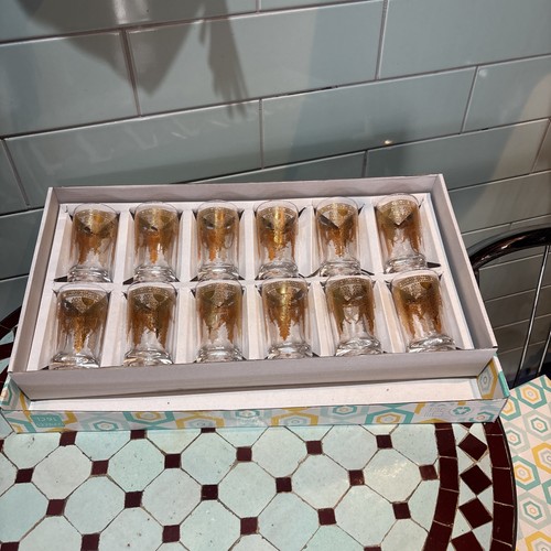 Moroccan tea glasses set - set, of