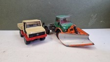 (Playworn/Loose) Siku Unimog U1500 & Corgi Unimog 406 Plough Truck