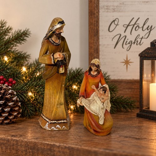Large resin nativity - resin, figurine