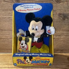 2006 DISNEY WORLD Plush PAL MICKEY MOUSE TALKING Interactive DOLL NIB See Photos