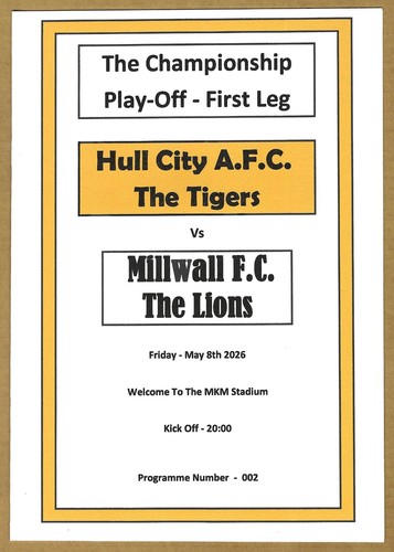 Hull city millwall - hull, 08.05.26