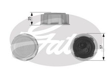 Gates Radiator Cap for Ford Fiesta RS1800 RQC 1.8 February 1992 to February 1995